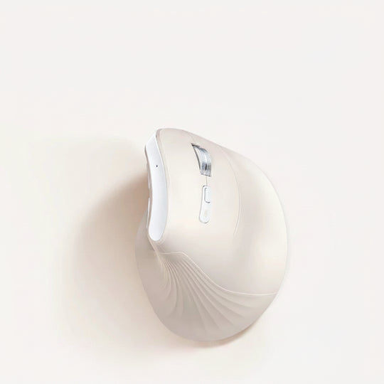 Souris orthopédique sans fil ergonomique Bluetooth beige