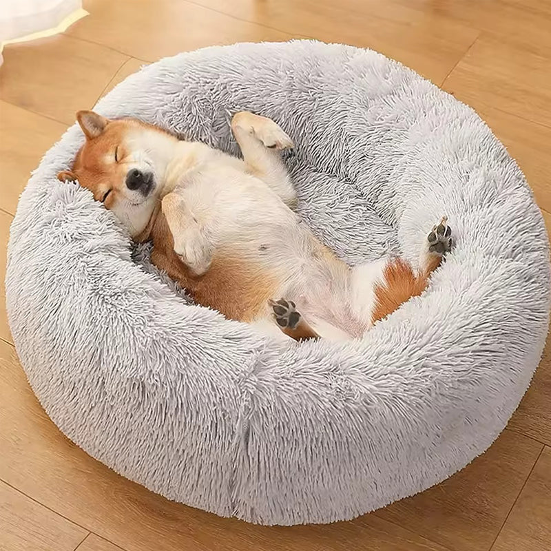 Panier orthopédique chien rond ultra moelleux