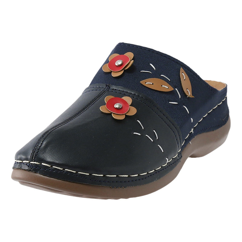 Sabot orthopédique femme brodé avec fleurs