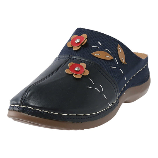 Sabot orthopédique femme brodé avec fleurs