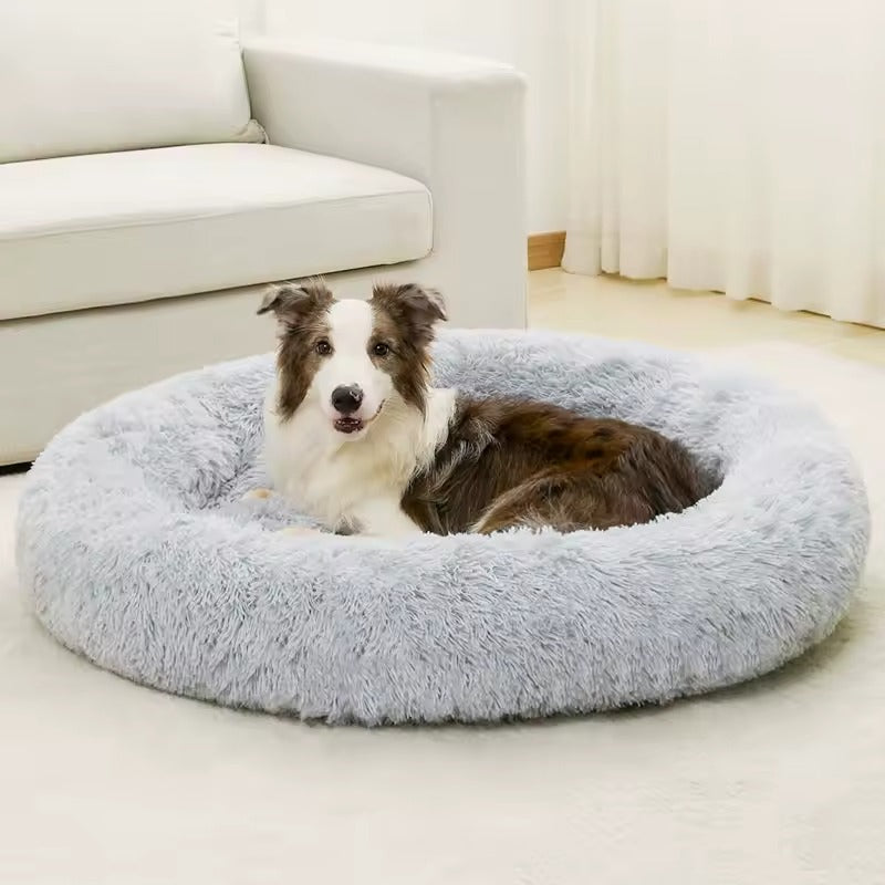 Panier orthopédique chien rond ultra moelleux