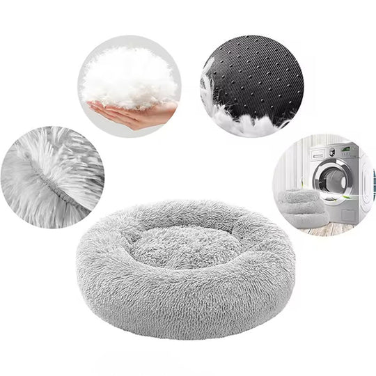 Panier orthopédique chien rond ultra moelleux