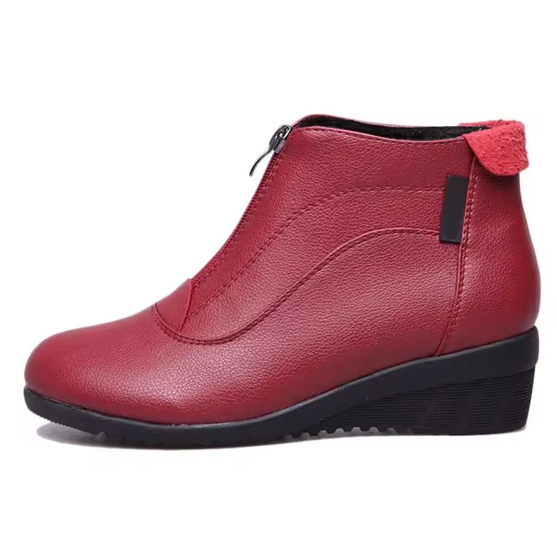Botte orthopédique femme zippée confort