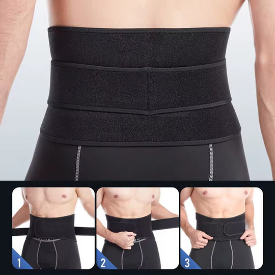 Corset orthopédique lombaire sport ajustable à double sangle