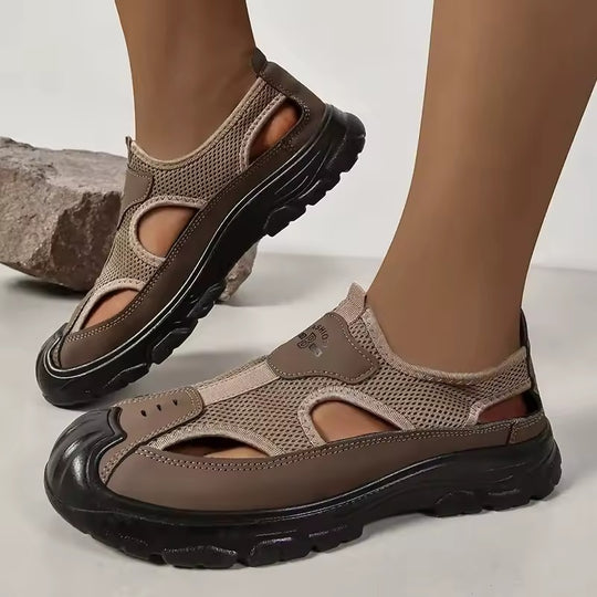 Sandale orthopédique homme aérée et souple