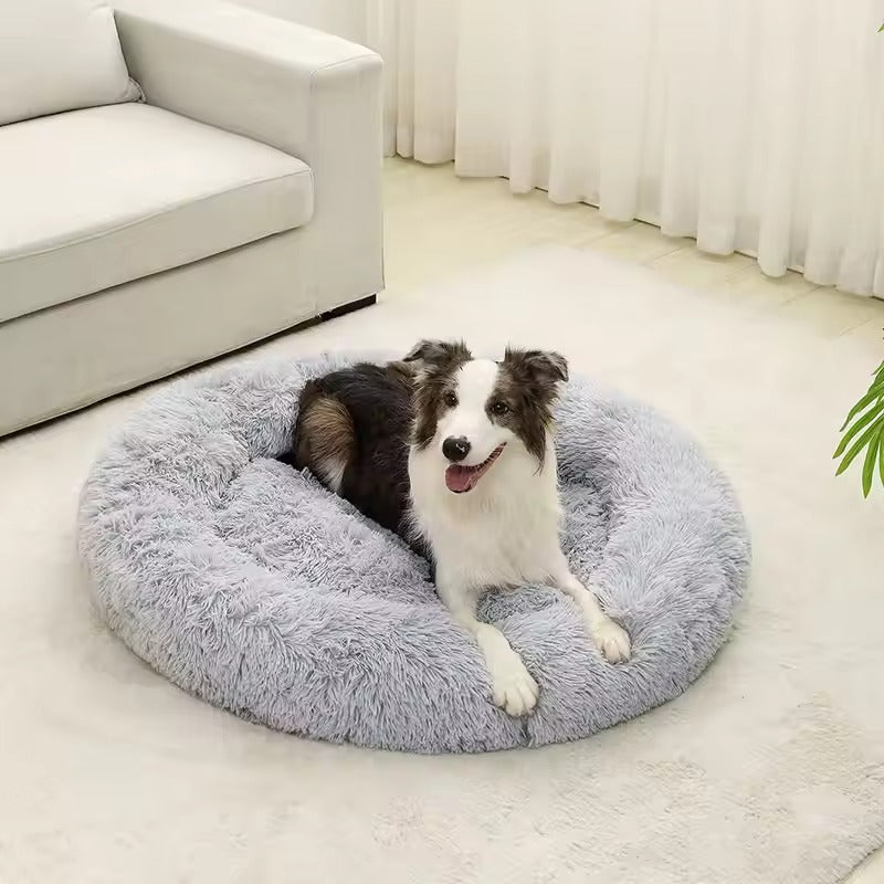 Panier orthopédique chien rond ultra moelleux