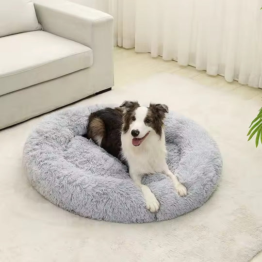 Panier orthopédique chien rond ultra moelleux