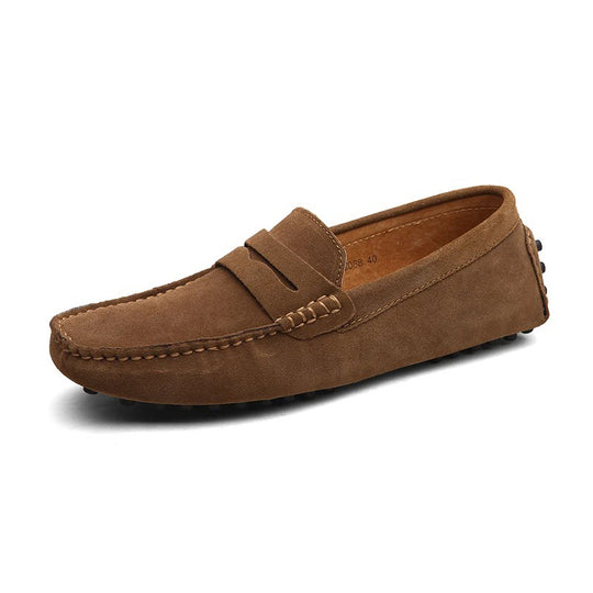 Mocassin orthopédique homme suède souple et casual