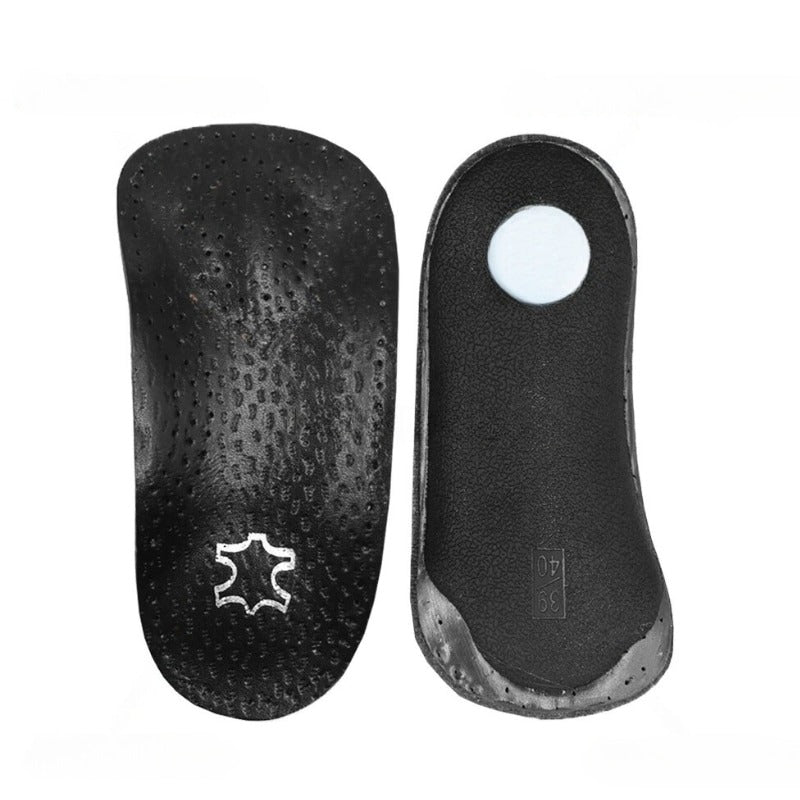 Talonnette orthopédique en cuir soutien plantaire quotidien