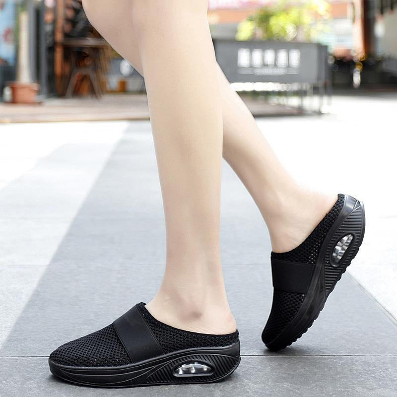 Sabot orthopédique femme avec tissu extensible et soutien