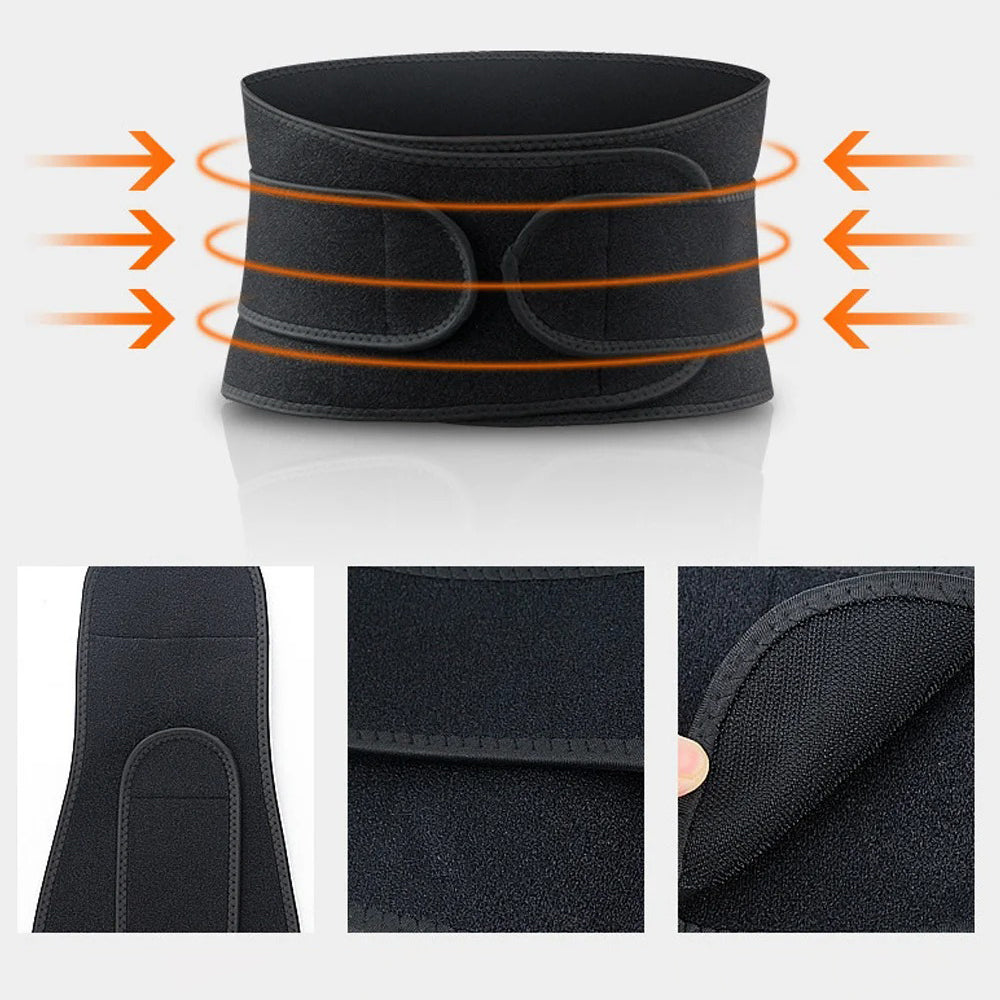 Corset orthopédique lombaire sport ajustable à double sangle